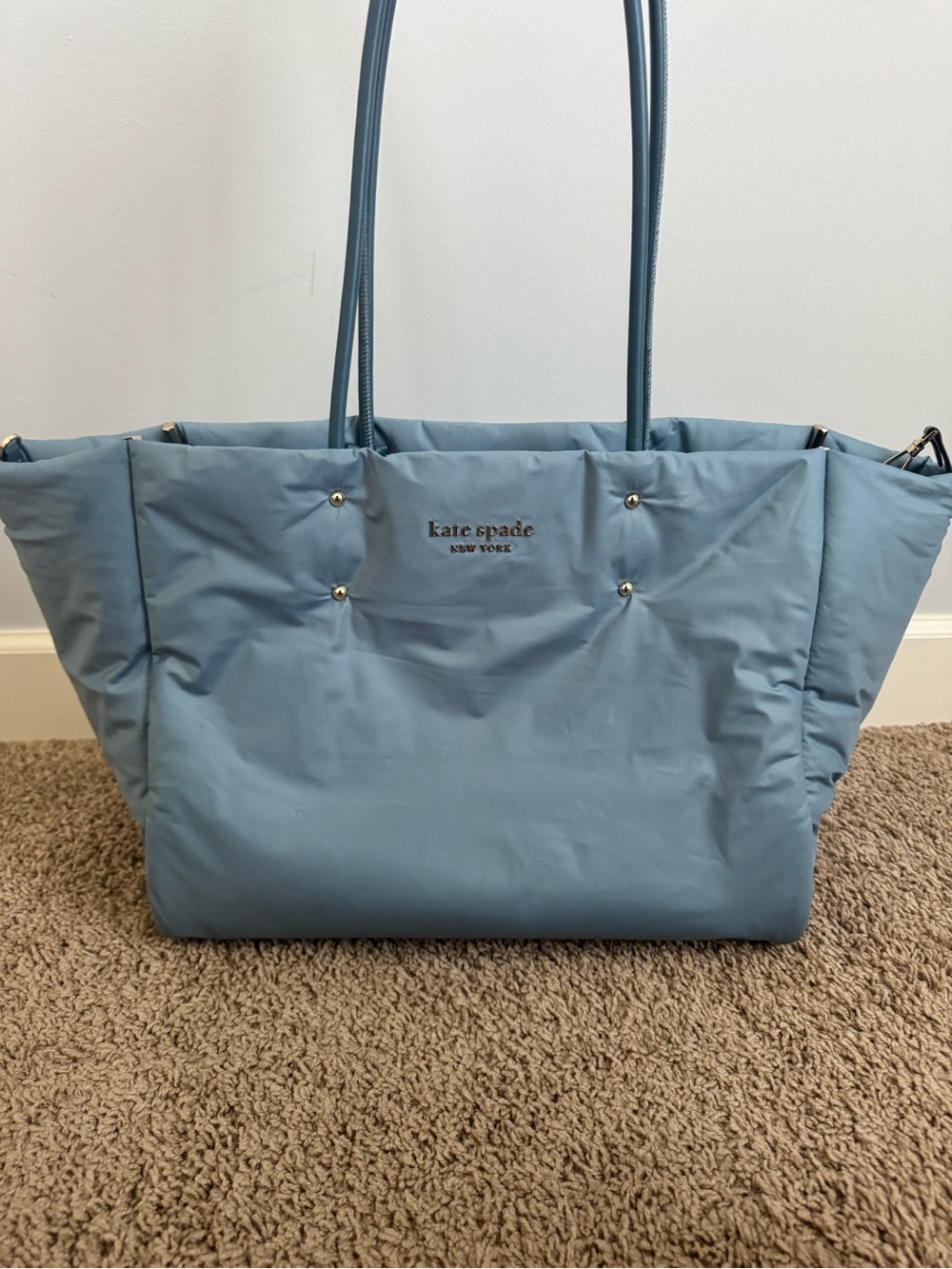 kate spade Light Blue Nylon Tote